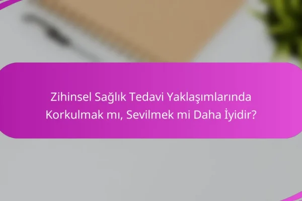 Zihinsel Sağlık Tedavi Yaklaşımlarında Korkulmak mı, Sevilmek mi Daha İyidir?